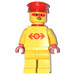 LEGO Railway Employee Lego Loco 1, Rood Plastic Cape minifiguur
