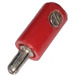 LEGO Red 1 Prong Electric connector (Rounded with Cross-Cut Pin)