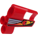LEGO rot 3D Panel 5 mit Driver im Helm Aufkleber (32527)