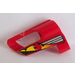 LEGO Red 3D Panel 6 with Yellow and Red Pattern Sticker (32528)