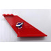 LEGO Red Aircraft Tail 12 x 2 x 5 with Aviation Airshow (Both Sides) Sticker (18988)