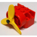 LEGO Red Airplane Engine Block With Propellor