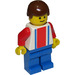 LEGO Red and Blue Team Player with Number 10 Minifigure