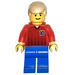 LEGO Rot und Blau Team Player mit Number 10 auf Vorderseite Minifigur