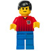 LEGO Red and Blue Team Player with Number 18 Minifigure