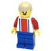 LEGO Rød og Blå Team Player med Number 9 på bagsiden Minifigur