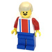 LEGO Red and Blue Team Player with Number 9 on Back Minifigure