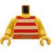 LEGO Rød og Hvit Striped Tank Topp (973)