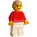 LEGO Röd och Vit Team Player 2 Minifigur