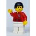 LEGO Rood en Wit Team Player met Number 18 Minifiguur