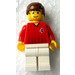 LEGO Red and White Team Player with Number 4 on Front and Back Minifigure