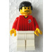 LEGO Red and White Team Player with Number 9 on Front and Back Minifigure