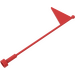 LEGO Rot Antenne 1 x 8 mit Flagge (30322)