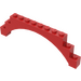 LEGO Red Arch 1 x 12 x 3 with Raised Arch and 5 Cross Supports (18838 / 30938)