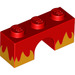 LEGO Red Arch 1 x 3 with Flames (4490 / 17488)