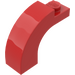 LEGO rouge Arche
 1 x 3 x 2 avec Haut incurvé (6005 / 92903)