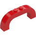 레고 빨간색 아치 1 x 6 x 2 ~와 함께 곡선형 탑 (6183 / 24434)