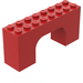 LEGO Red Arch 2 x 8 x 3 (4743)