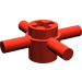 LEGO rot Achse Verbinder Hub mit 4 Bars Unverstärkt (48723)