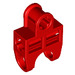 LEGO Rood Bal Connector met Haakse Axleholes en Vents en sleuven aan de zijkant (32174)