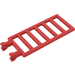 LEGO Red Bar 7 x 3 with Double Clips (5630 / 6020)