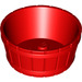 LEGO rouge Baril 4.5 x 4.5 avec trou d&#039;axe (64951)