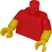 LEGO rot Bart Simpson Torso mit Slingshot Dekoration (973 / 16360)
