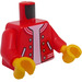 LEGO Red Baseball Jacket Minifig Torso (973 / 76382)