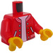 LEGO Rood Baseball Jacket Minifig Torso (973 / 76382)