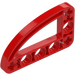 LEGO Red Beam 3 x 5 x 0.5 Bent 90 Degrees Quarter Ellipse (32250 / 65714)