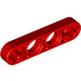 LEGO rouge Faisceau 4 x 0.5 Mince avec Essieu des trous (32449 / 63782)