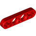 LEGO Red Beam 4 x 0.5 Thin with Axle Holes (32449 / 63782)