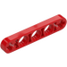 LEGO Rot Balken 5 x 0.5 Dünn mit Achse Löcher (11478 / 44864)