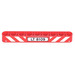 LEGO Red Beam 9 with &#039;LT 8109&#039;, Red and White Danger Stripes Sticker (40490)