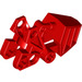 LEGO Red Bionicle Foot Matoran with Ball Socket (Flat Tops) (62386)