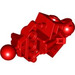 LEGO rot Bionicle Vahki Lower Bein Abschnitt mit Zwei Ball Joints und Drei Stift Löcher (47328)