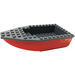 LEGO Red Boat 8 x 16 x 3 with Dark Stone Gray Top with &#039;60213&#039;, Fire Logo Badge Sticker (28925)