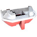 LEGO Red Boat Hull 16 x 22 with Medium Stone Gray Top (47985 / 47986)