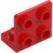 LEGO Rood Beugel 1 x 2 - 2 x 2 Omhoog (99207)