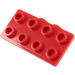 LEGO Rot Halterung 1 x 2 - 2 x 4 (21731 / 93274)