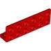 LEGO Red Bracket 1 x 6 with Plate 2 x 6 Up (5090)