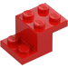 LEGO Red Bracket 2 x 3 with Plate and Step with Bottom Stud Holder (73562)