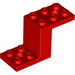 LEGO Red Bracket 2 x 5 x 2.3 and Inside Stud Holder (28964 / 76766)