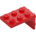 LEGO Red Bracket 3 x 2 with Plate 2 x 2 Downwards (69906)