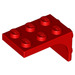 LEGO rot Halterung 3 x 2 mit Platte 2 x 2 Downwards (69906)