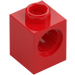 LEGO Rouge Brique 1 x 1 avec Trou (6541)