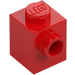 LEGO Rouge Brique 1 x 1 avec Tenon sur Une Côté (87087)