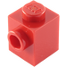 LEGO Red Brick 1 x 1 with Stud on One Side (87087)