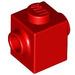 LEGO rot Backstein 1 x 1 mit Bolzen auf Zwei Gegenüberliegende Seiten (47905)