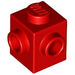 LEGO Red Brick 1 x 1 with Two Studs on Adjacent Sides (26604)